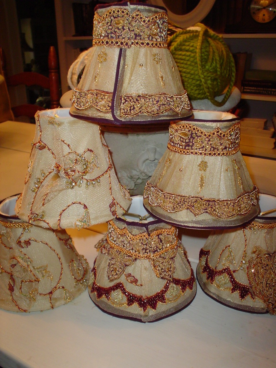 Shabby chic standing lamp