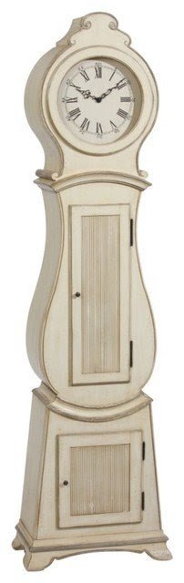 White gustavian floor clock traditional clocks