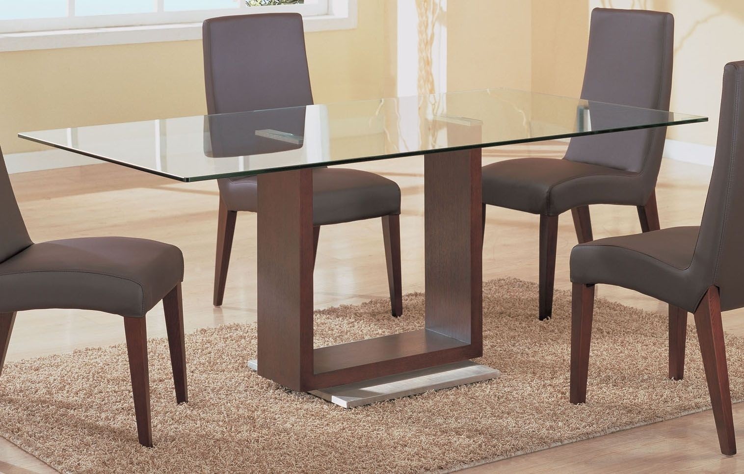 Wood table bases captivating glass top dining table wood base