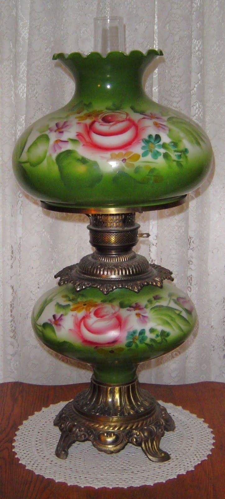 Antique hurricane lamps