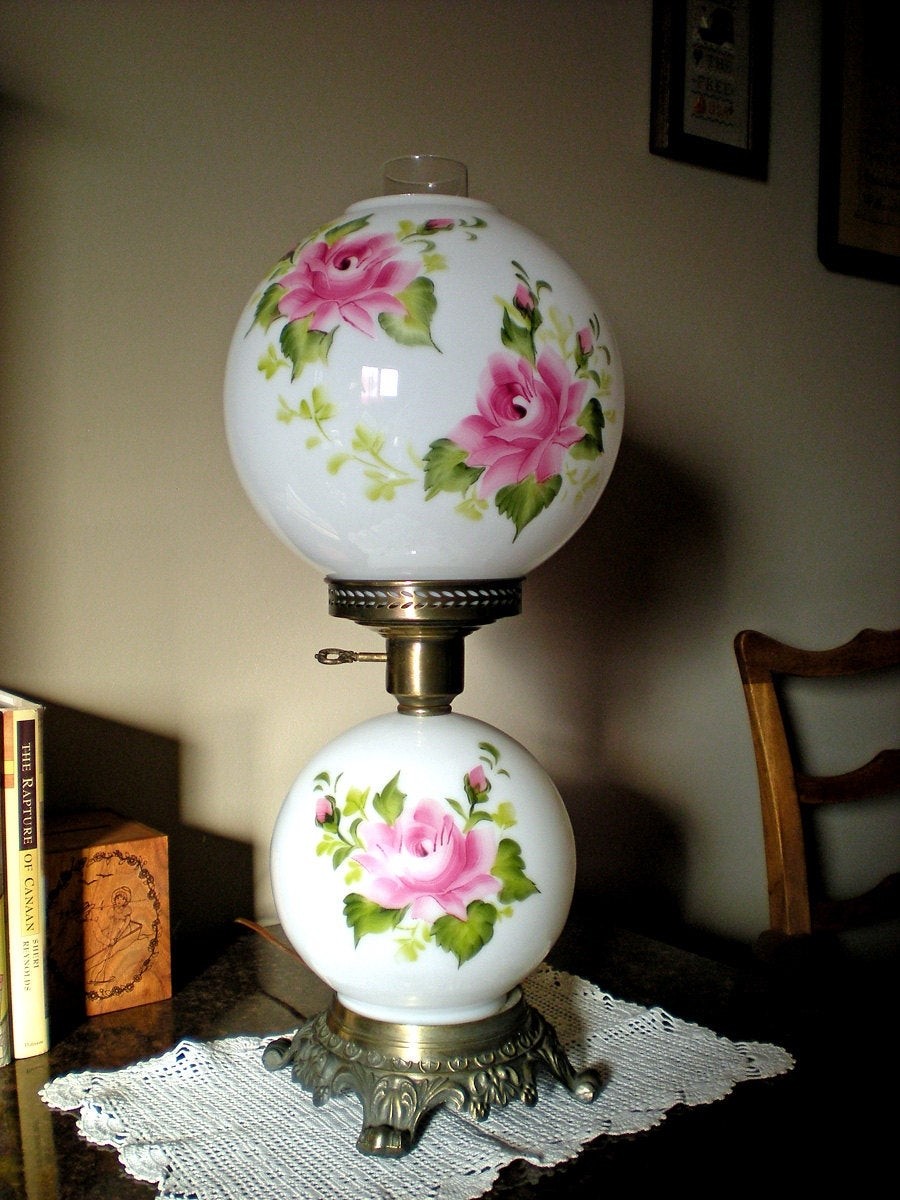 Gone with the wind gwtw hedco hurricane lamp 1950s by
