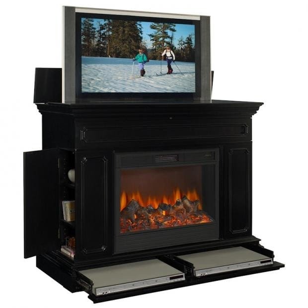 Remington electric fireplace tv lift cabinet 3