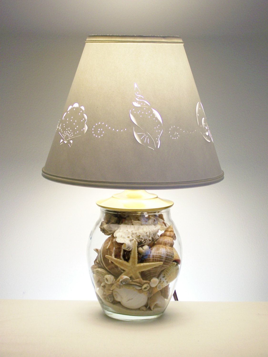 Shell lamp shades
