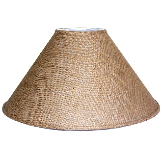Siam Circus Medium Brown Burlap Coolie Lamp Shade
