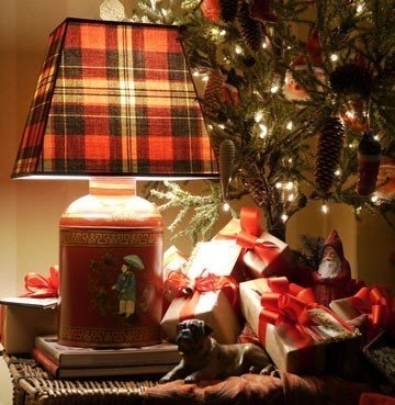 Tartan lampshades