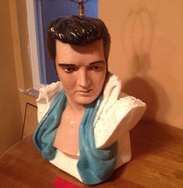 Elvis Presley Lamp Rare Life Size Bust Vintage 1970s Only 1000 Made Rock
