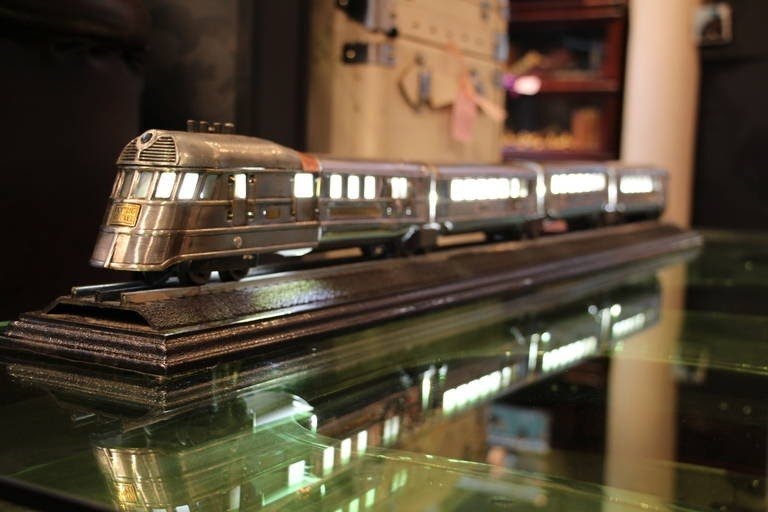 Pre War Polished Aluminum Lionel Train