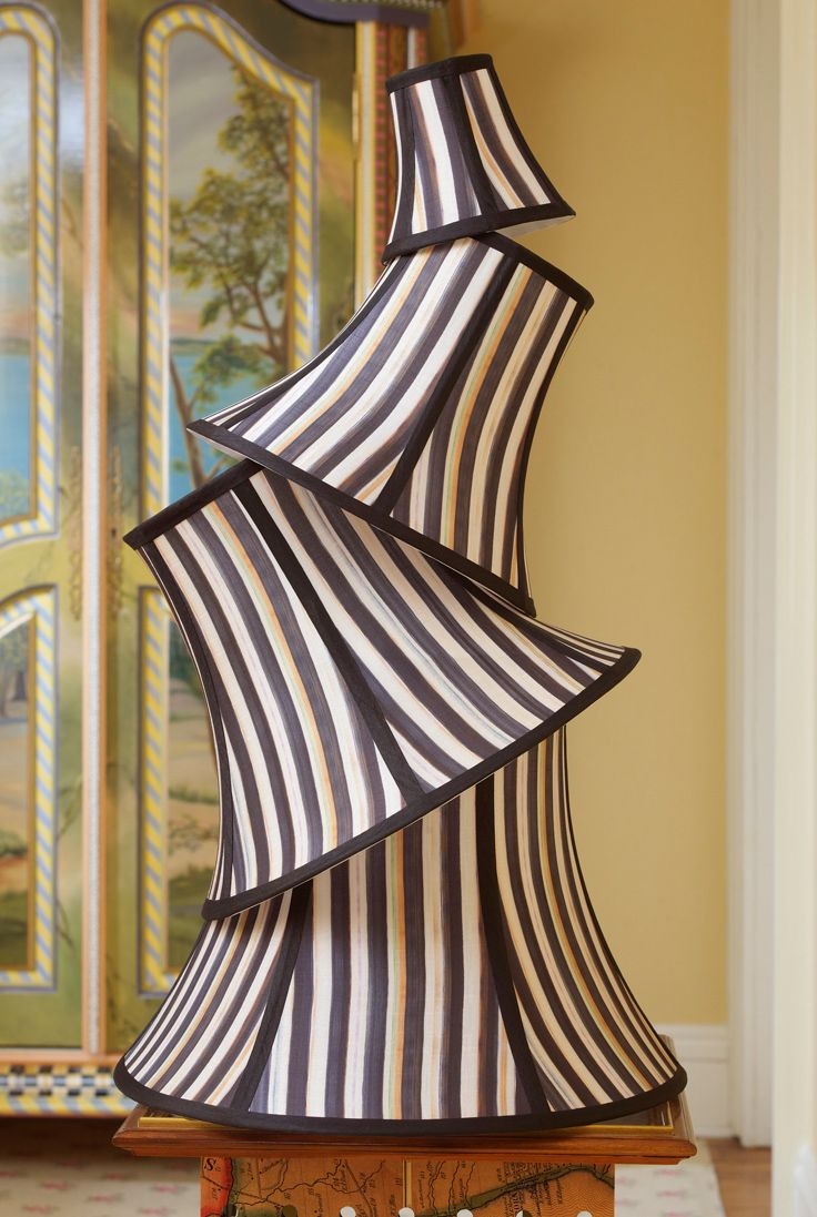 Striped lamp shades 20