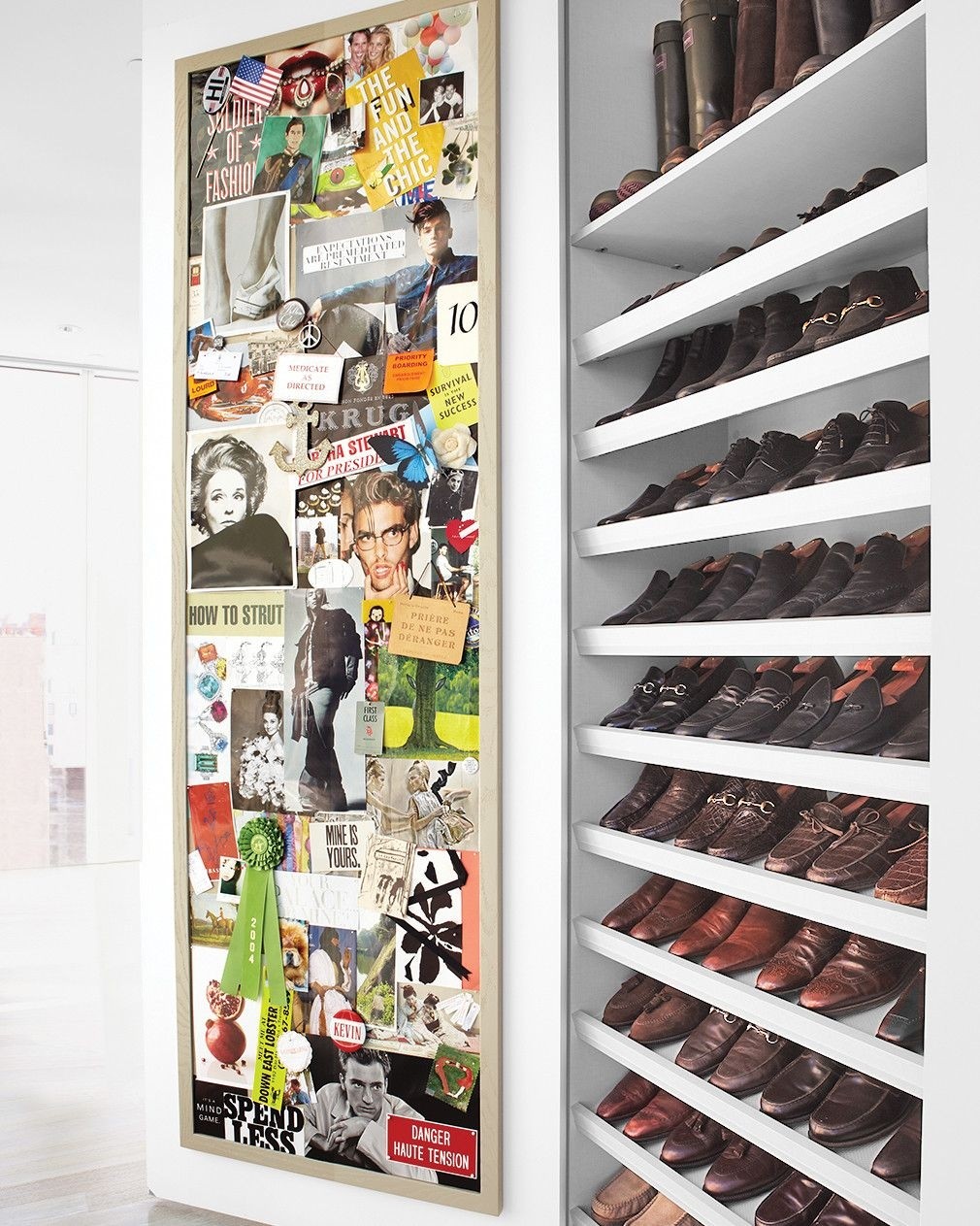 Tall shoe cabinet with doors 1