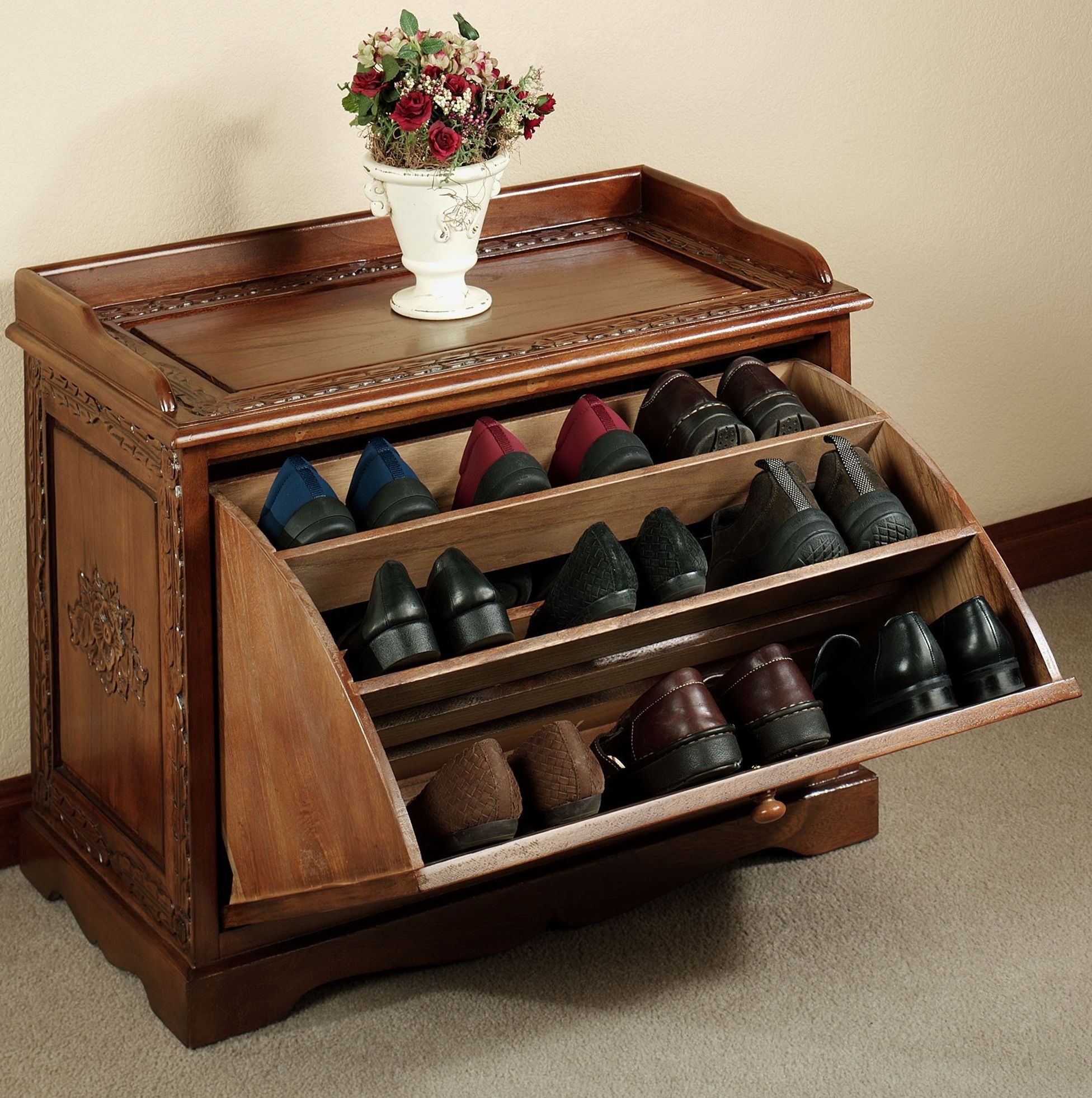Victorian shoe cabinets door