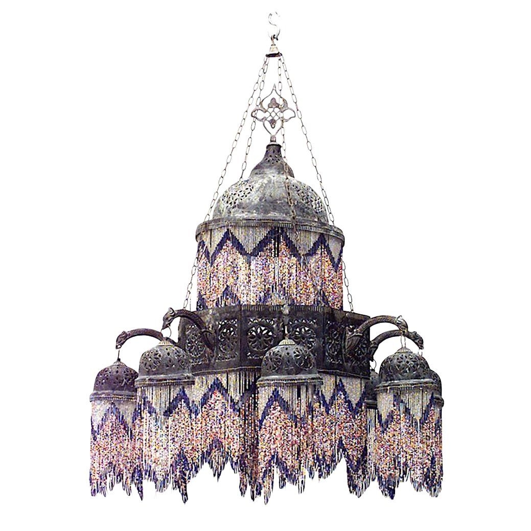 Beaded chandelier lamp shades 1