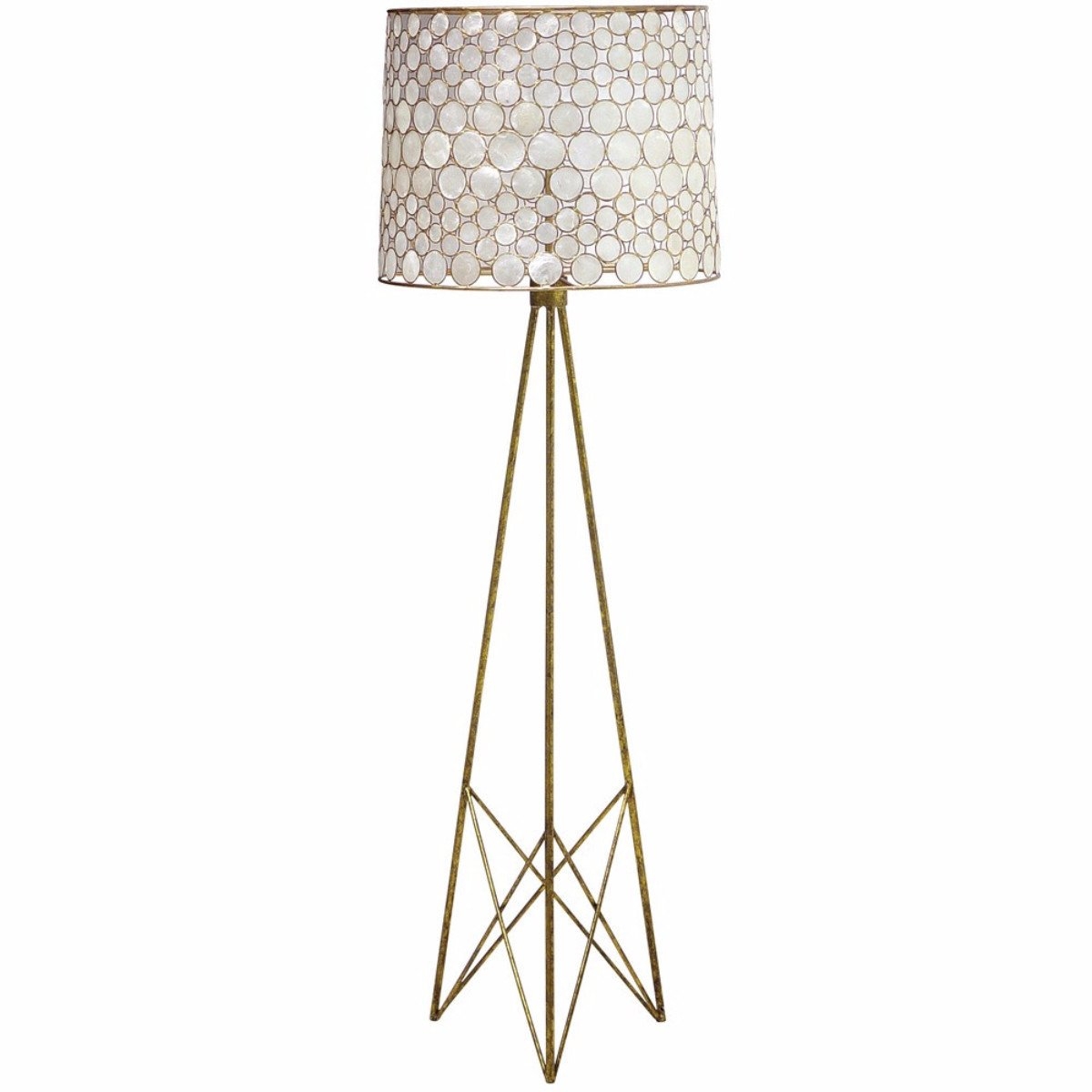 Capiz shell floor lamp 14