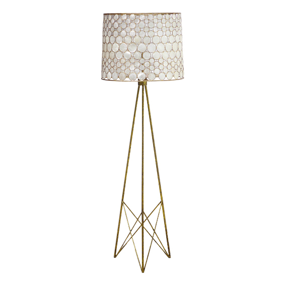 Capiz shell floor lamp 21
