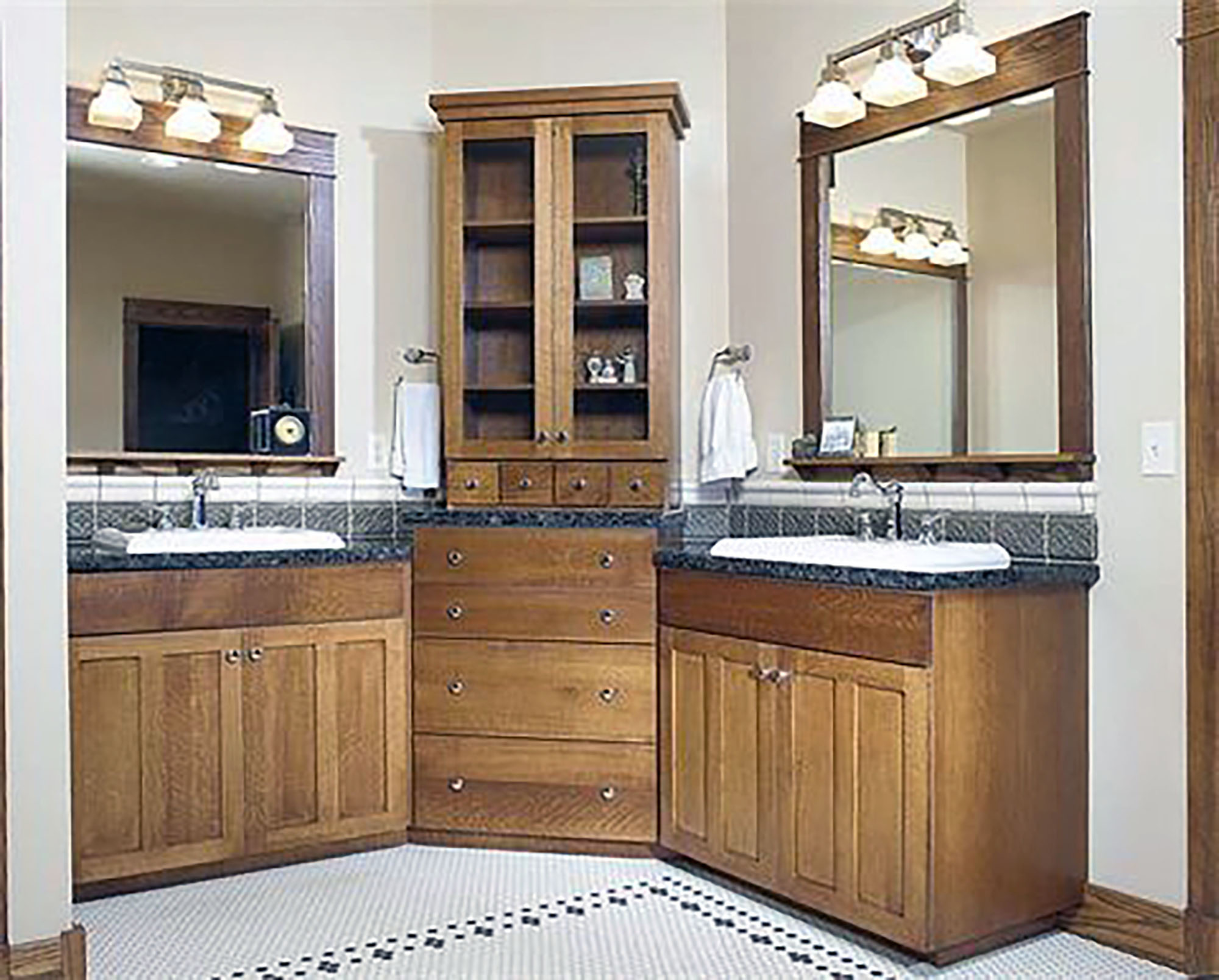 Double vanity base cabinet 2