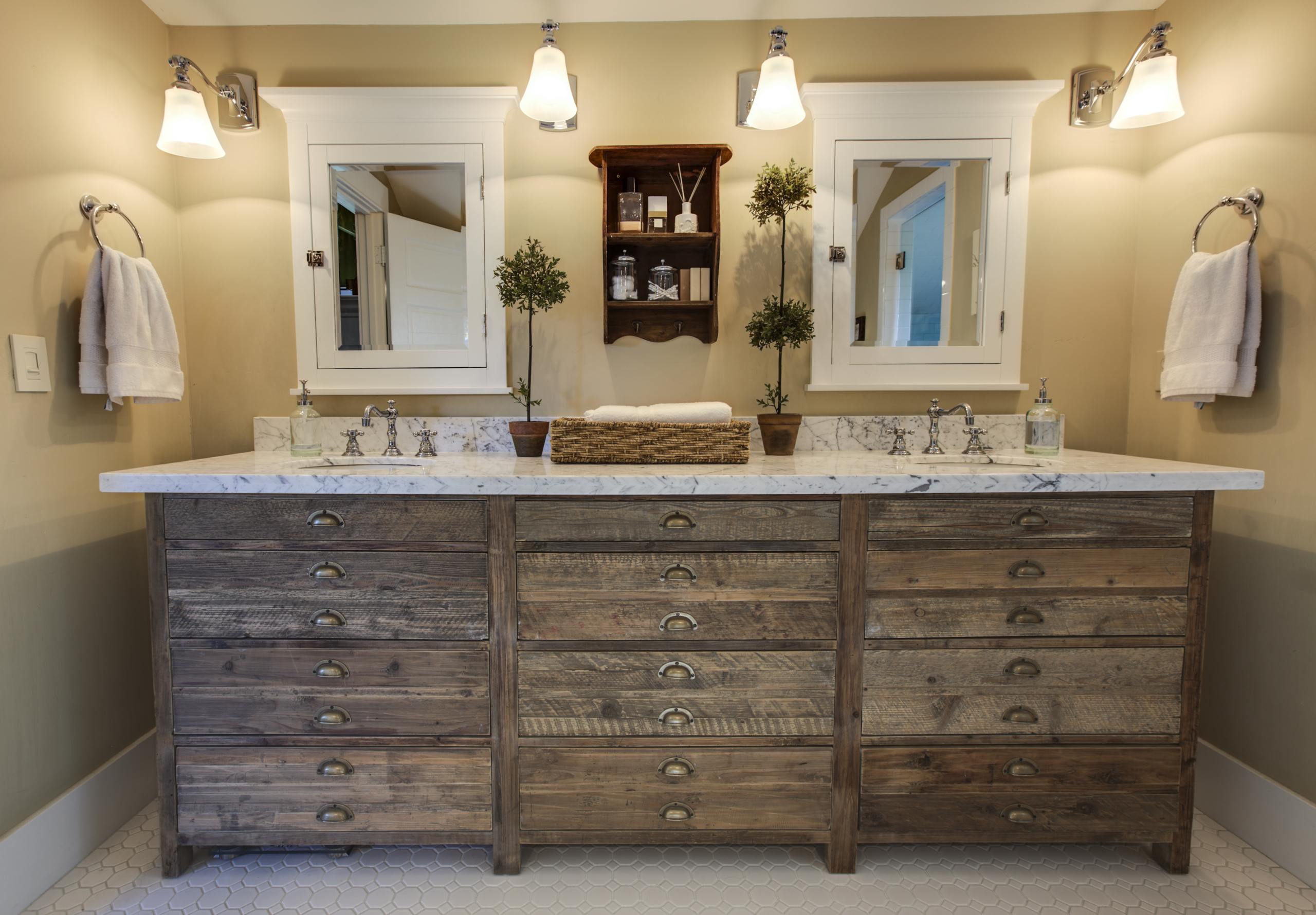 Double vanity base cabinet 6