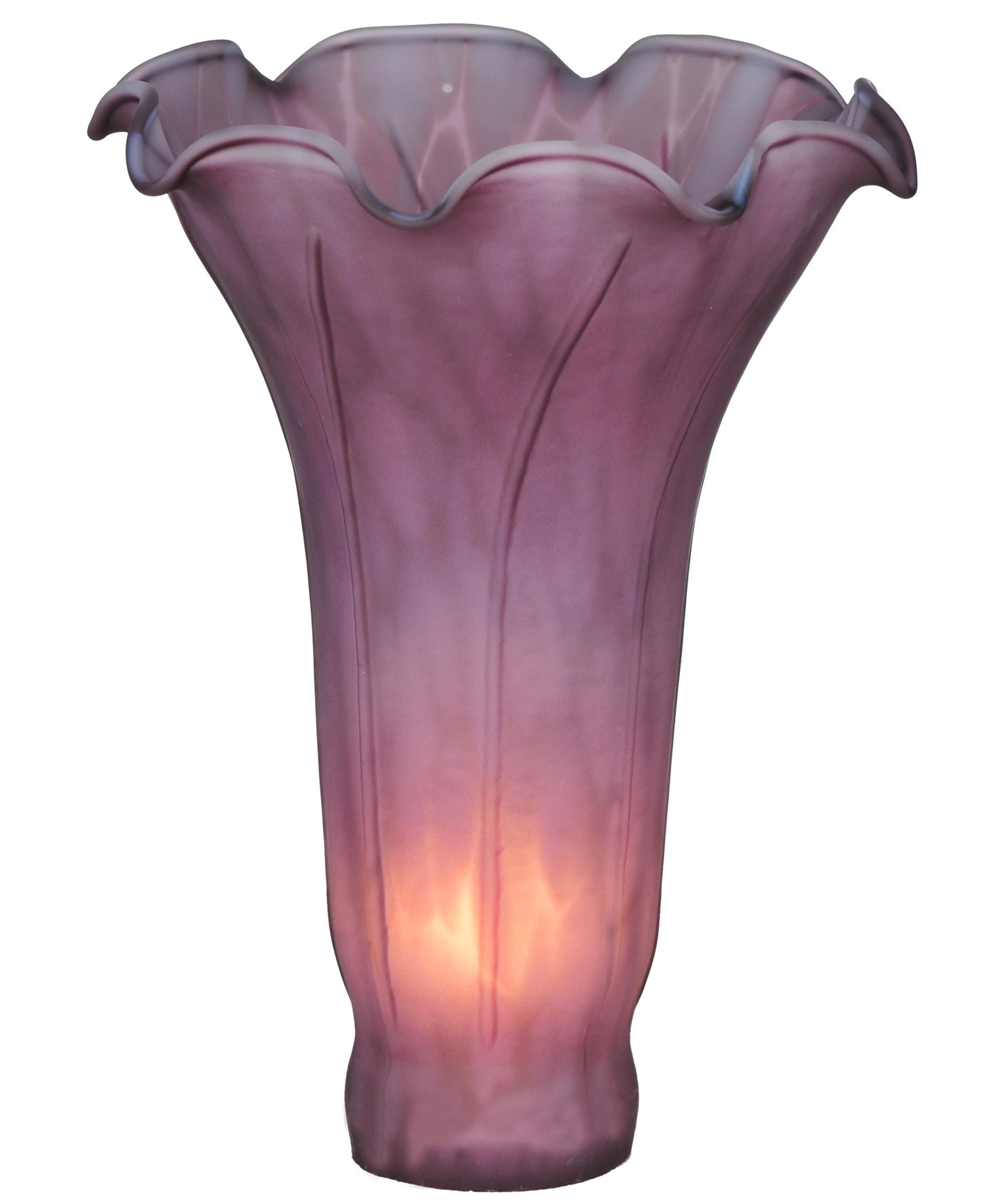 Meyda Lighting 10694 4.5"W X 6"H Lavender Pond Lily Shade