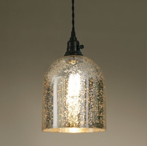 Montreat hanging mercury glass pendant light plug in light nice
