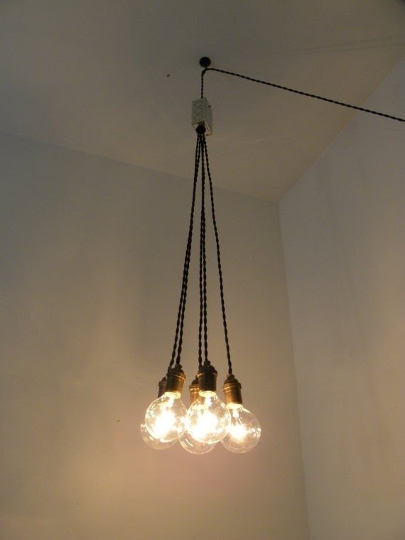 Plug In Swag Cluster Chandelier Pendant