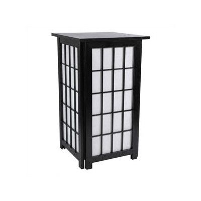 Tall Hokkaido End Table / Shoji Lamp