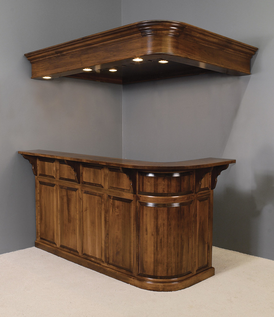 Pictured with optional top for bar