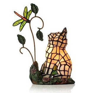 Tiffany cat lamp 37