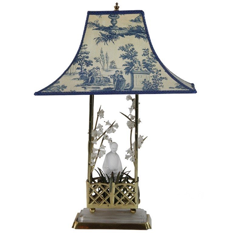 Toile lamp shade 29