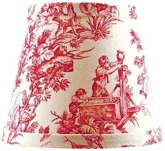 Toile lamp shade 3