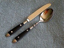 Black handle flatware 8