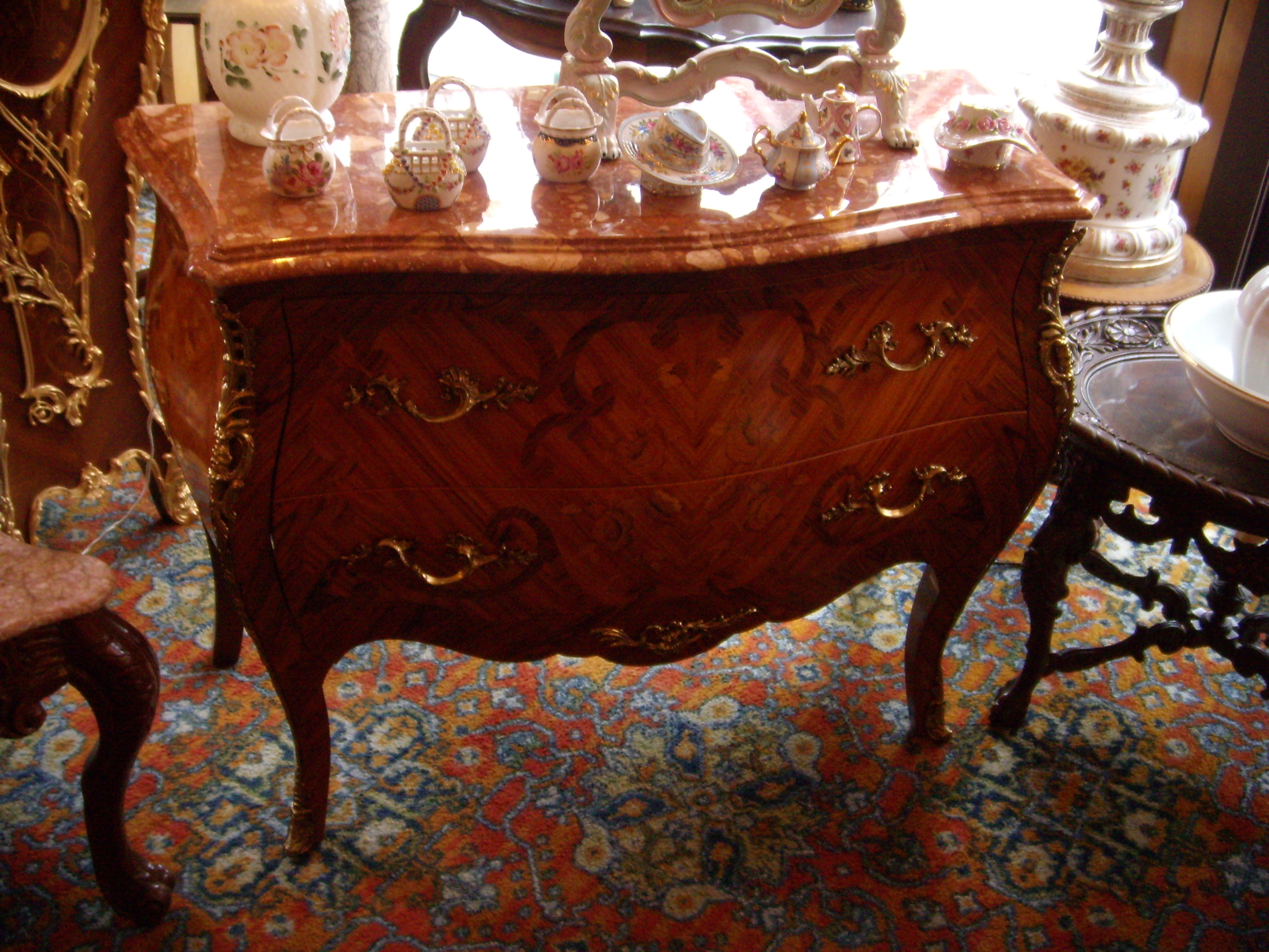 Inlaid italian bombay chest