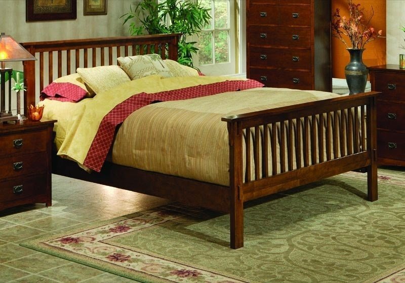 Mission style bed