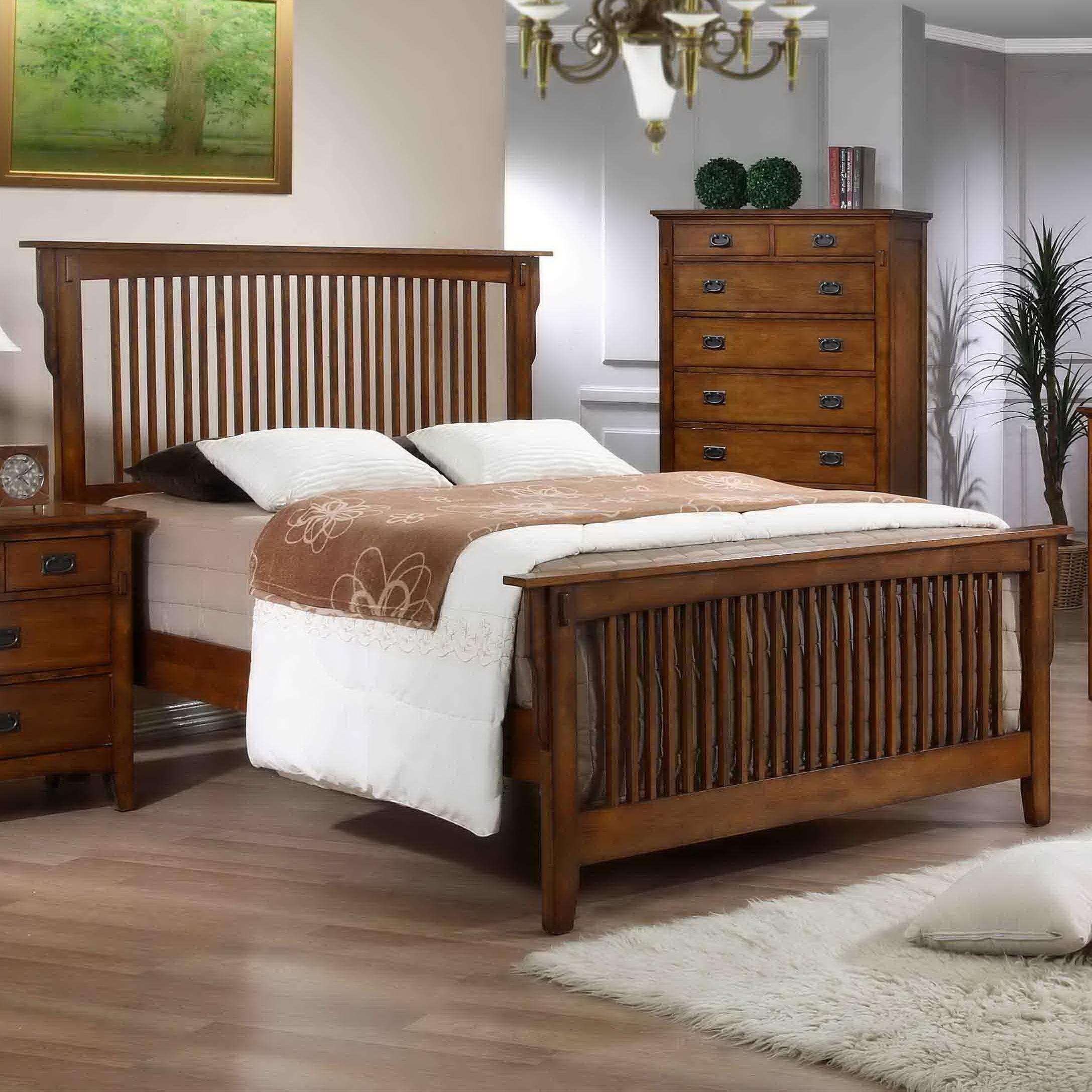 Mission style headboard king 1