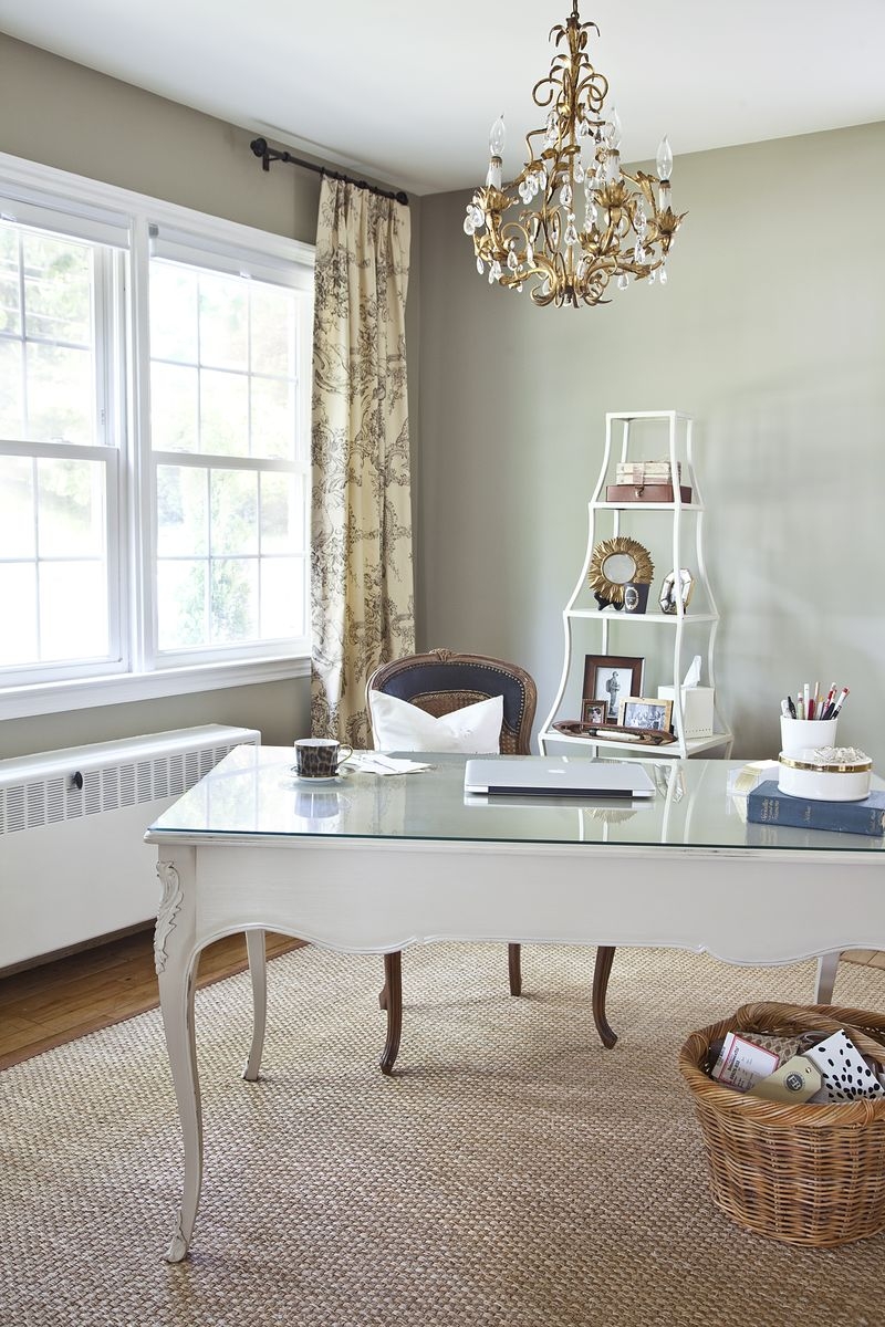 Office table with glass top