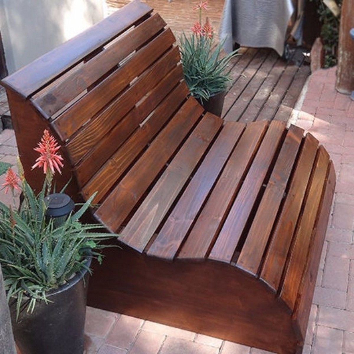 Outdoor Wooden Benches