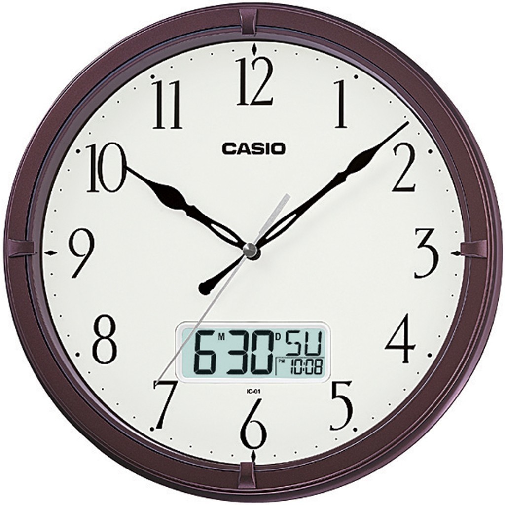 Wall clock with day and date 2