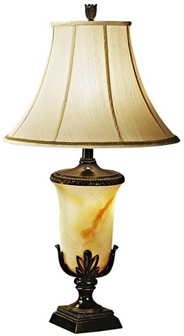 Lamps with night lights in the base