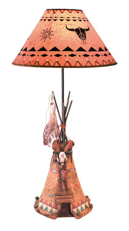 Native american table lamps 12