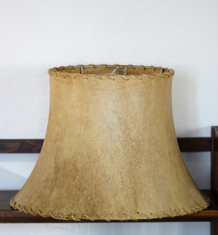 Rawhide lamp shade 12