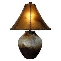 Rawhide lamp shade 25