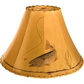Rawhide lamp shade 26