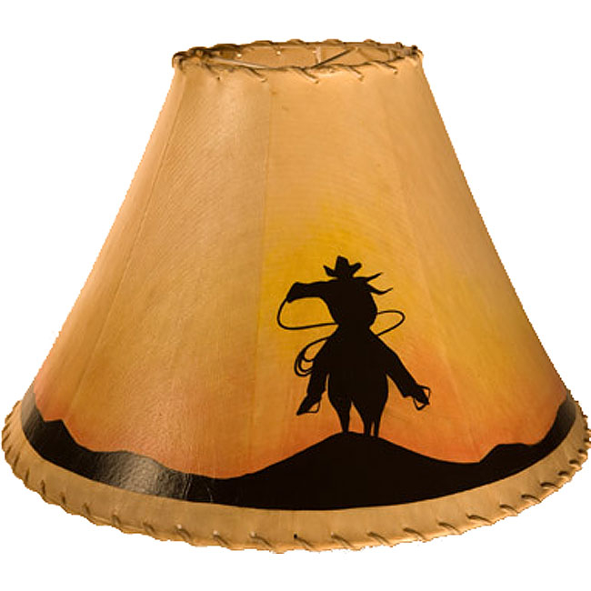 Rawhide lamp shades 1