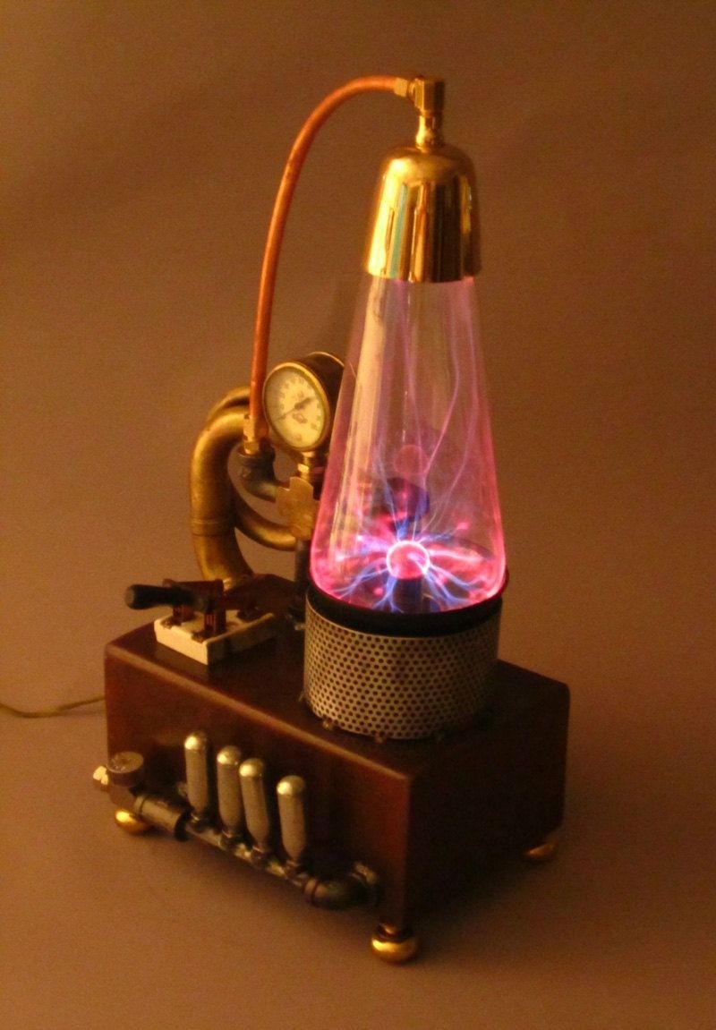 Steampunk plasma aether charging system