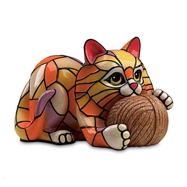 Tiffany style cat lamp 4