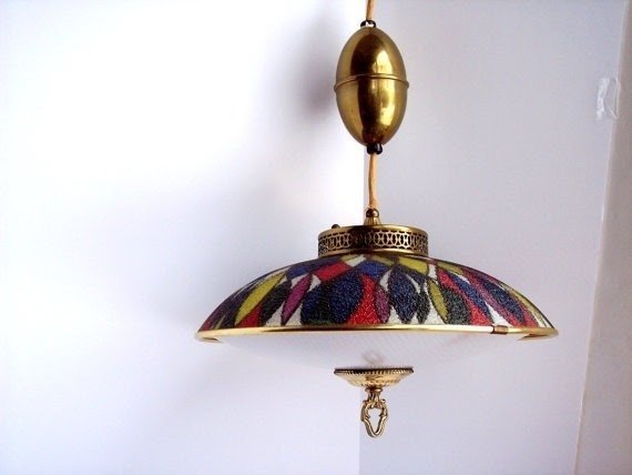 Vintage pull down space age atomic