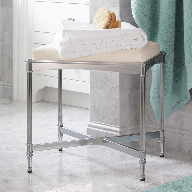 Belmont vanity stool traditional vanity stools and benches