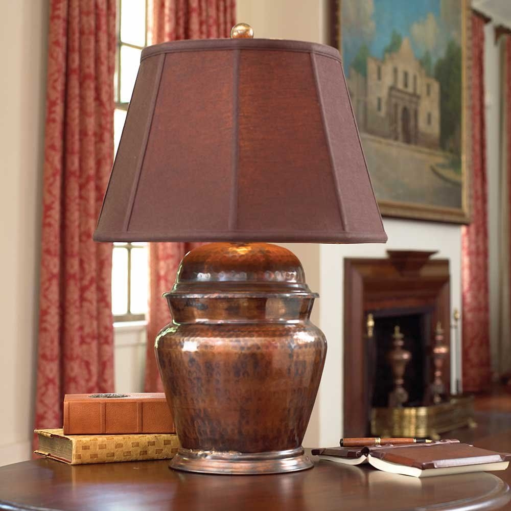 Copper lamp base