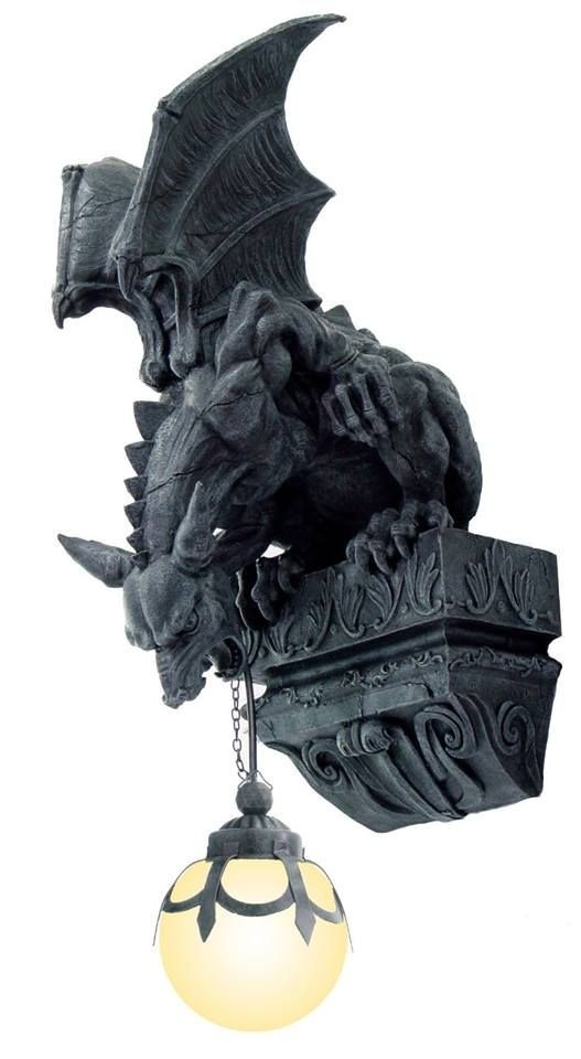 Gargoyle lamp