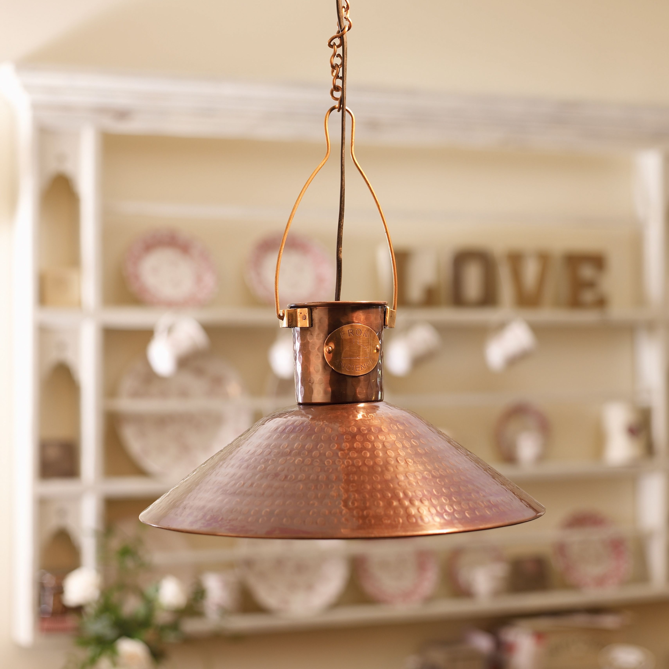 Hammered copper lamps 7