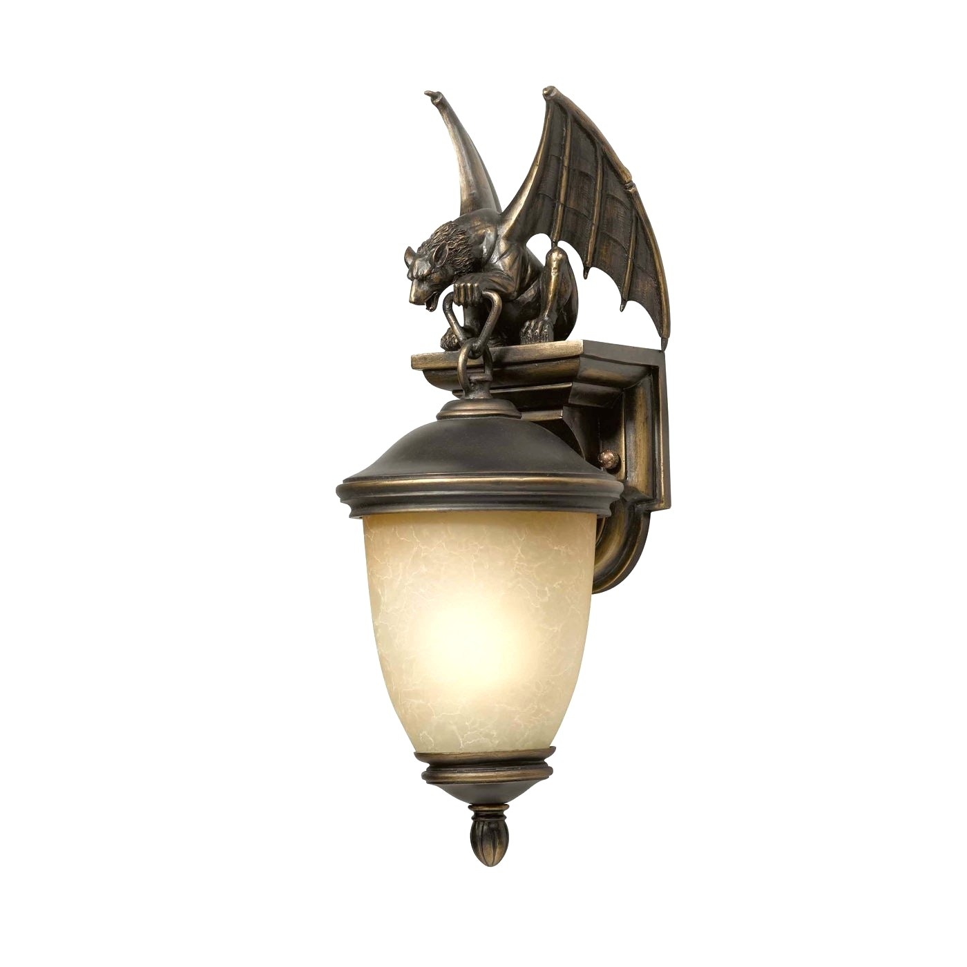 New 1 Light Gargoyle Outdoor Wall Lamp Lighting Fixture Oil Rubbed Bronze