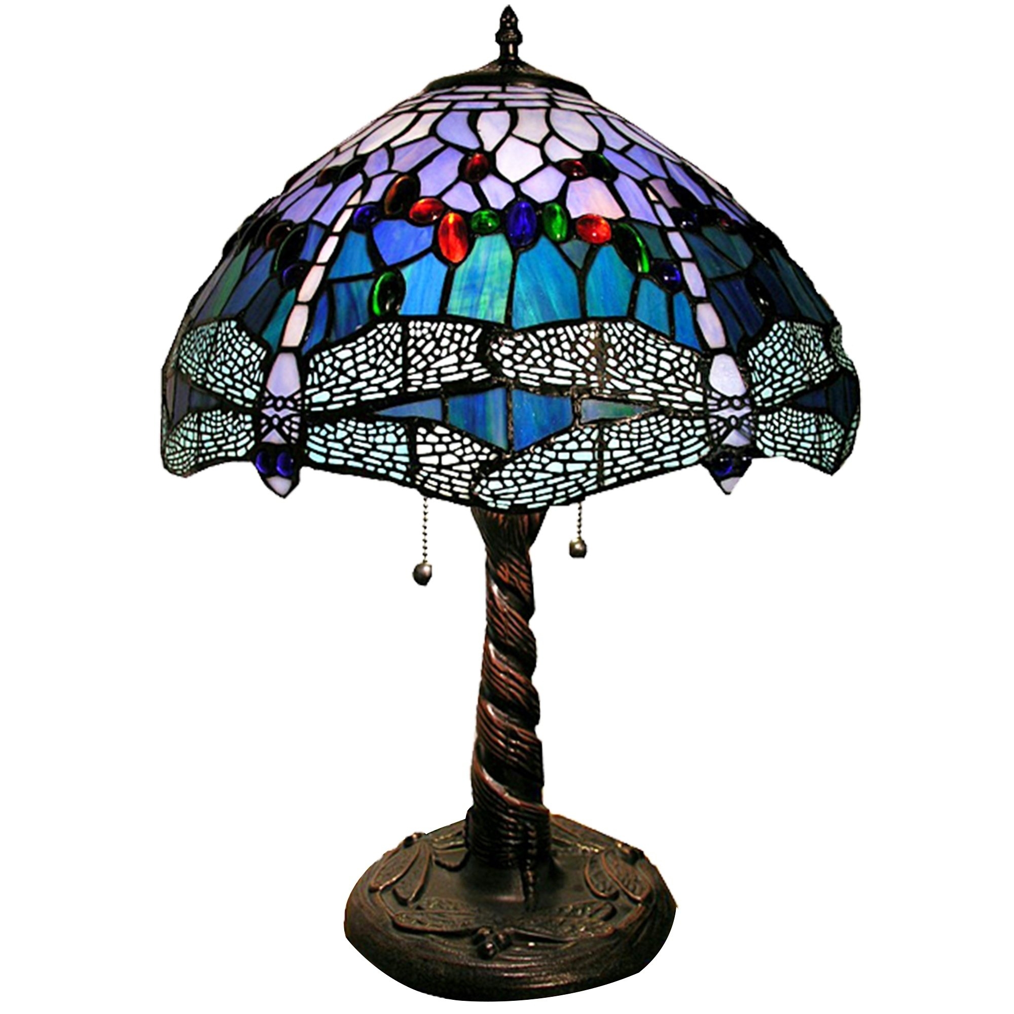 Purple tiffany table lamp 29