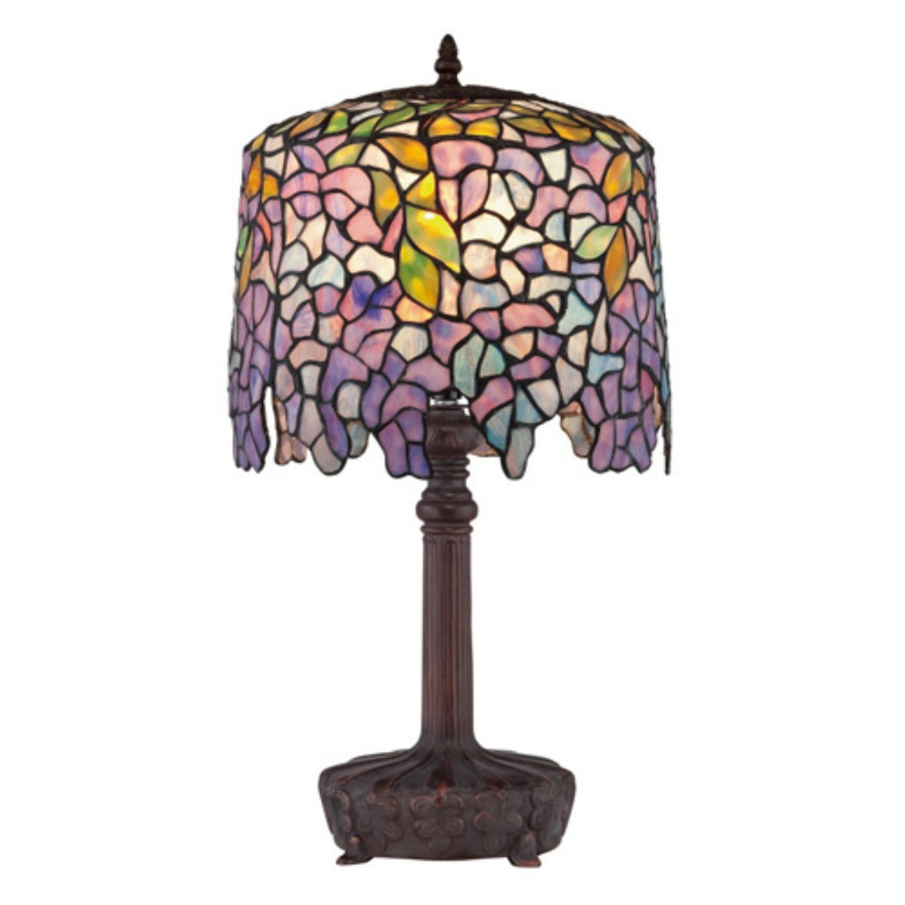 Purple wisteria lamp by quoizel